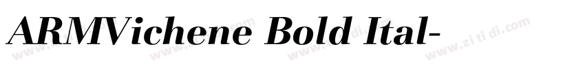 ARMVichene Bold Ital字体转换